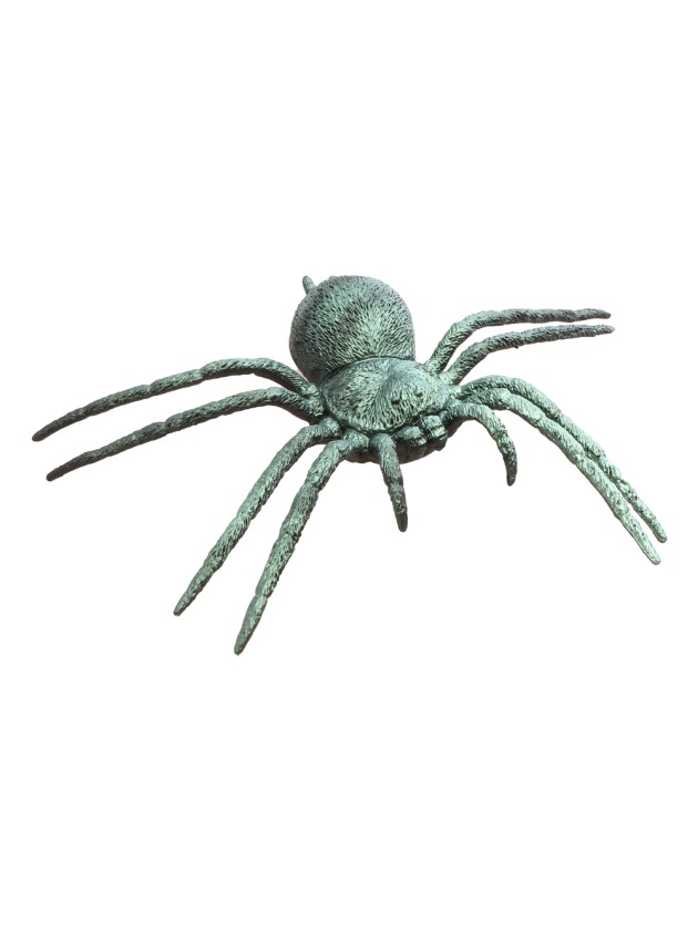 SPINNE KUNSTSTOFF GRÜN SCHILLERND 23CM X 17.5CM X 3.8CM