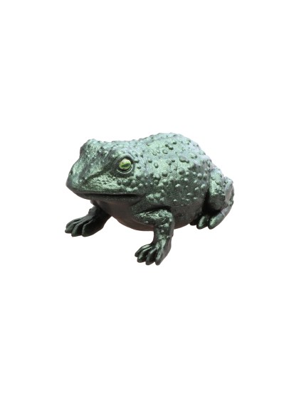 CRAPAUD PLASTIQUE VERT IRISE 7.5CM X 12.5CM X 6.5CM