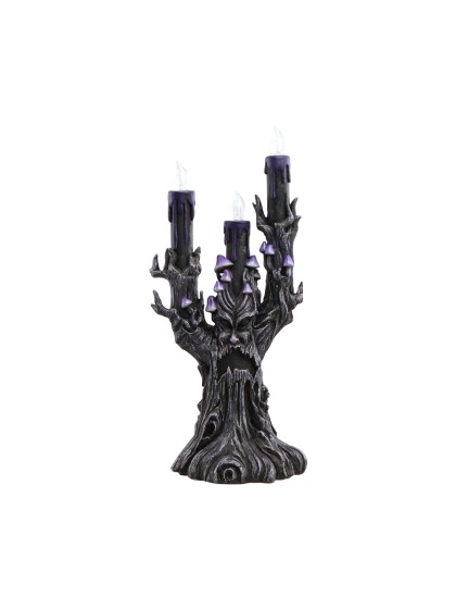 CHANDELIER ARBRE MALEFIQUE RESINE LED VIOLET 14CM X 11CM X 30.5CM