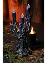CHANDELIER ARBRE MALEFIQUE RESINE LED VIOLET 14CM X 11CM X 30.5CM