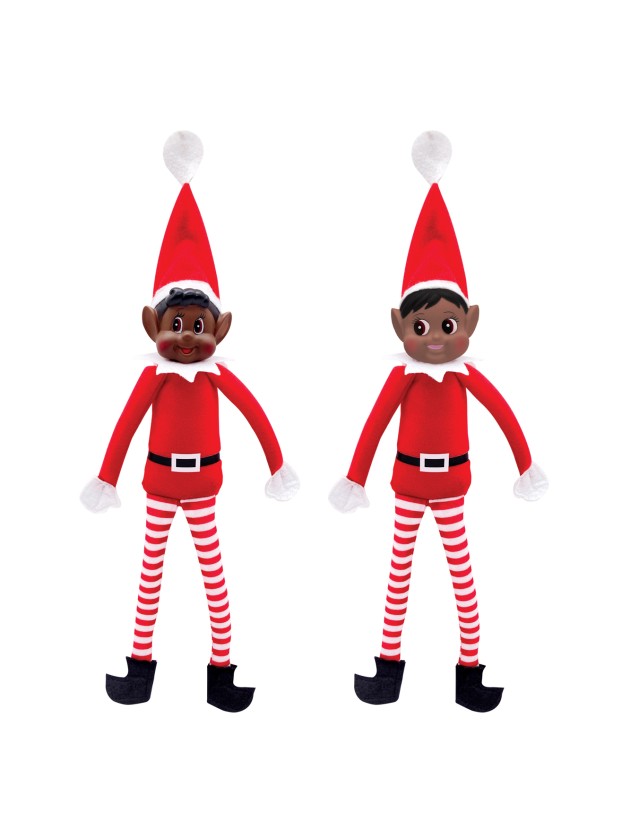 ELF BEHAVIN BADLY ELFIE/ELVIE AFRICAN BOY/GIRL 2 ASS 10CM X 5CM X 38CM
