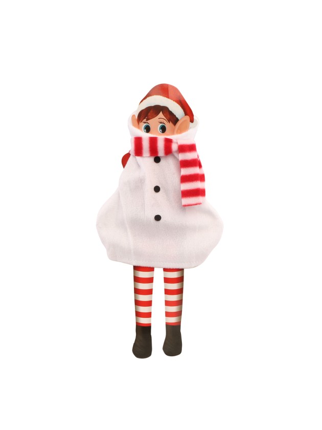 SNOWMAN OUTFIT FOR ELF BEHAVIN BADLY 9.5CM X 1CM X 20CM