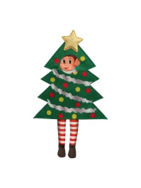 XMAS TREE OUTFIT FOR ELF BEHAVIN BADLY 21.5CM X 0.1CM X 26CM