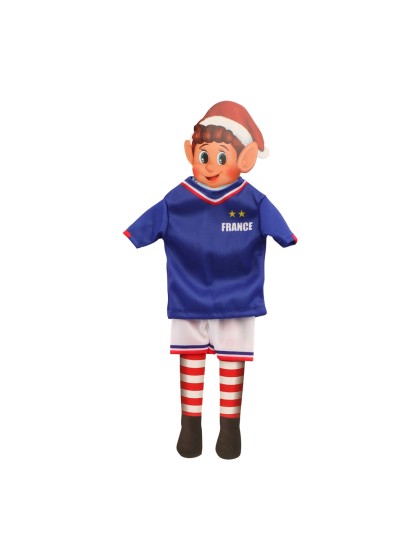 FRENCH FOOTBALLER OUTFIT FOR ELF BEHAVIN BADLY 10CM X 0.5CM X 14.5CM