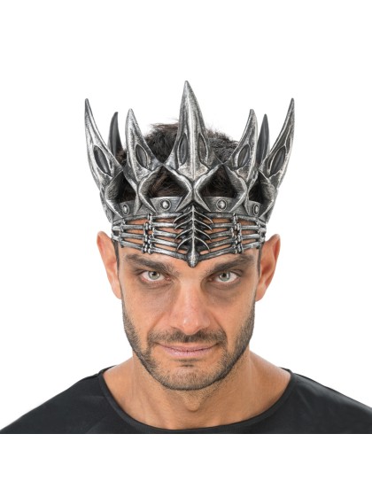 SILVER FOAM CROWN 58CM X 1.5CM X 18CM