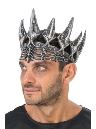 SILVER FOAM CROWN 58CM X 1.5CM X 18CM