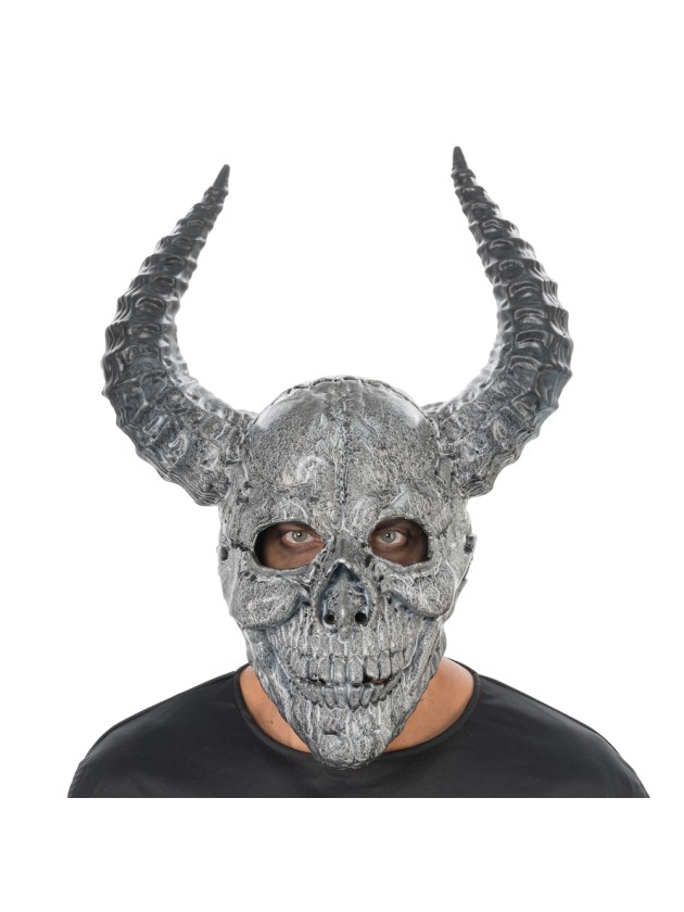 MASQUE MOUSSE SQUELETTE DEMON NOIR 37CM X 26CM X 53CM