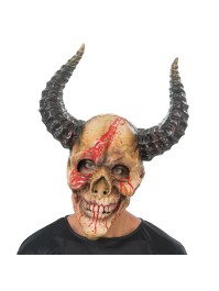 BLOODY SKULL DEMON FOAM MASK 37CM X 26CM X 53CM