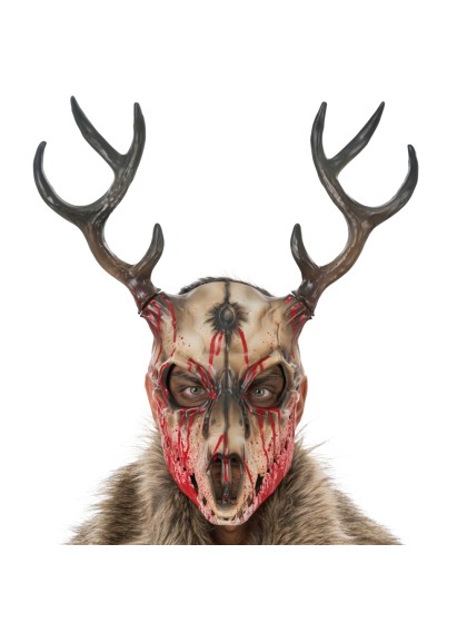 BLOODY HORN BEAST FOAM MASK 38CM X 20CM X 44CM