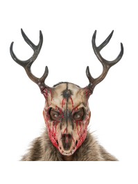 BLOODY HORN BEAST FOAM MASK 38CM X 20CM X 44CM