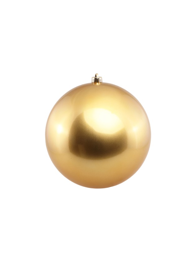 WEIHNACHTSKUGEL KUNSTSTOFF STARR EFFEKT SATINARTIG GOLD DIA 25CM