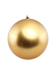 BOULE DE NOEL PLASTIQUE RIGIDE EFFET SATINE OR DIA 30CM