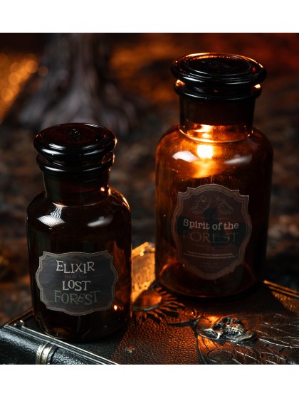 BIG APOTHECARY BOTTLE 6.5CM X 6.5CM X 13.5CM