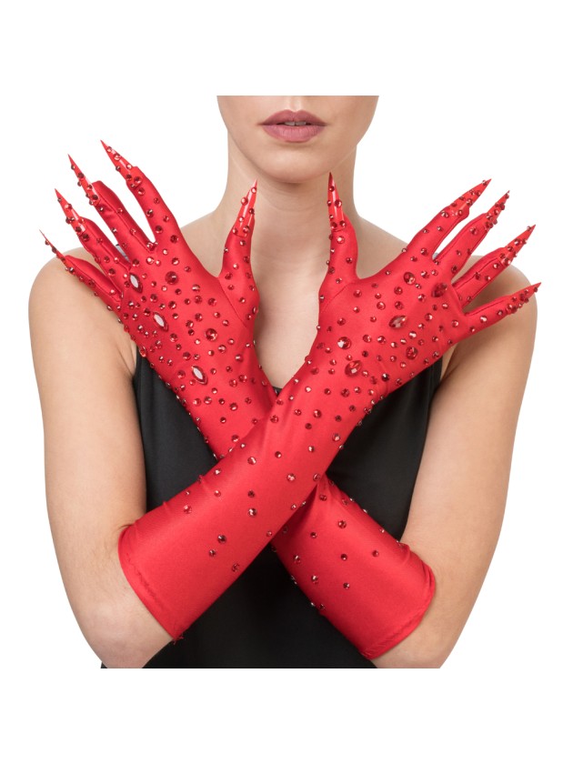 GANTS DIABLESSE DIAMONDS ROUGE 9.5CM X 45CM