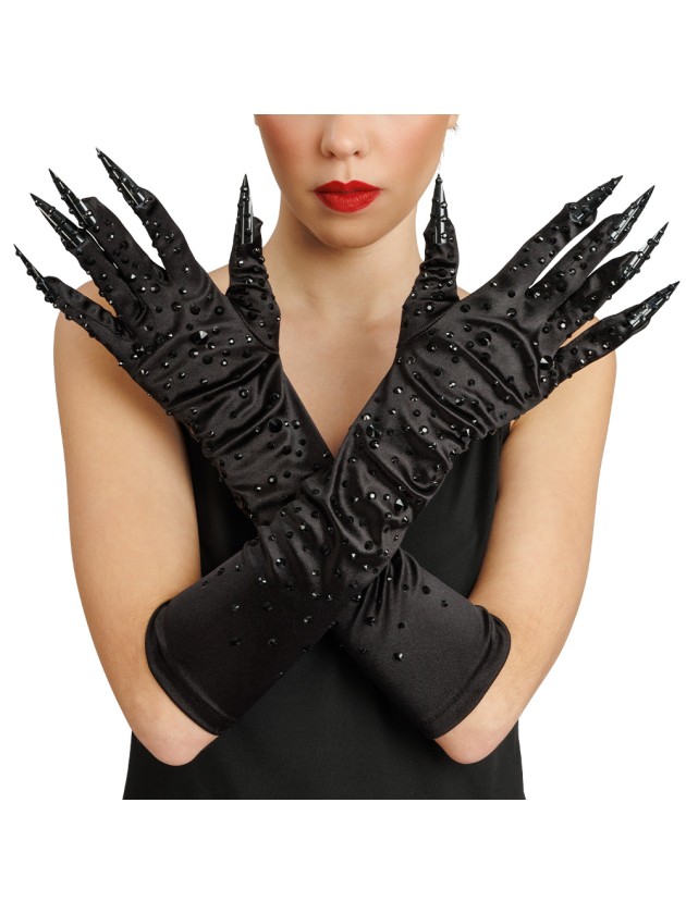 GANTS DIABLESSE DIAMONDS NOIR 9.5CM X 45CM