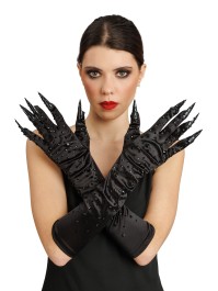 GANTS DIABLESSE DIAMONDS NOIR 9.5CM X 45CM