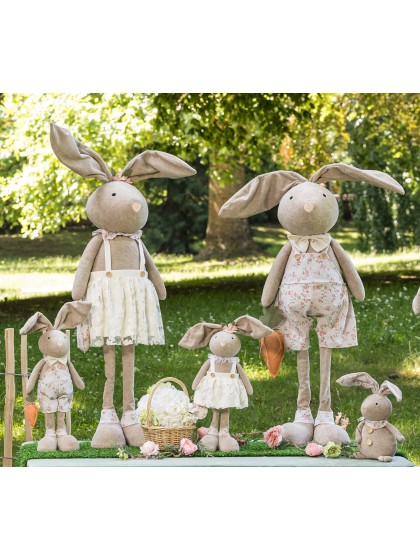HASE EPONGE LIBERTY-STOFF BEINE TELESKOP JO 2 ASSORTIS 29CM X 22CM X 120CM