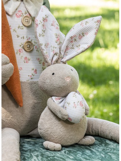 HASE EPONGE LIBERTY-STOFF JO 2 ASSORTIS 16CM X 13CM X 37CM