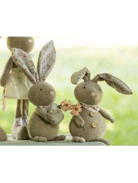 HASE EPONGE LIBERTY-STOFF JO 2 ASSORTIS 16CM X 13CM X 37CM