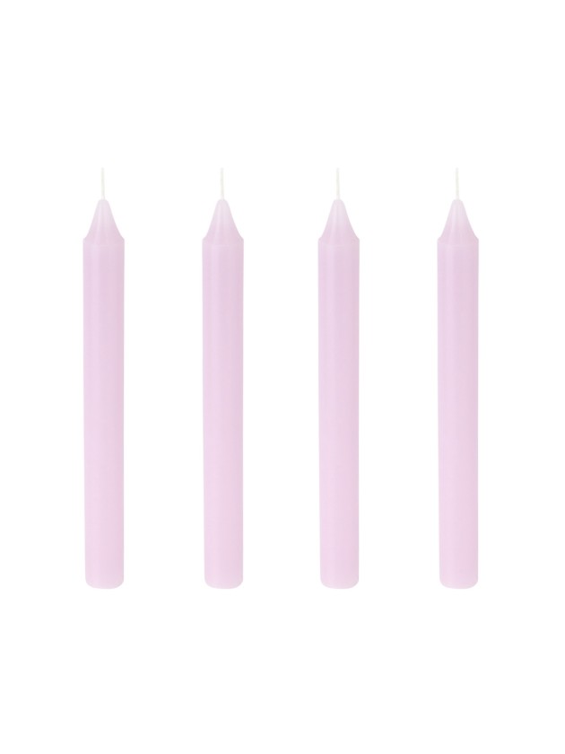 SET 4 LAVENDER TAPER CANDLES DIA 2CM X 20CM