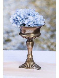 KUPPEL AUF FUSS MAJESTIC GOLD MATT BROSSE DIA 15.5CM X 24.5CM