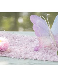 TISCHLÄUFER PLUMETTES LAVENDEL 28CM X 3M