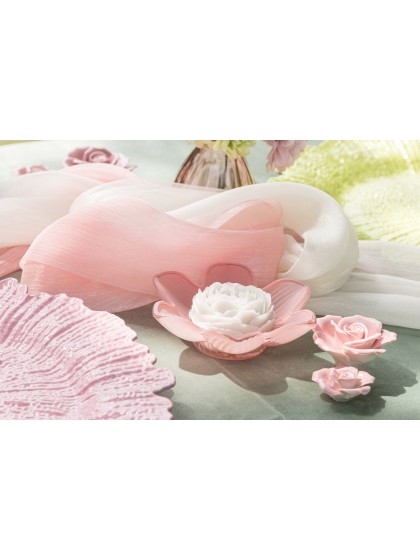 TISCHLÄUFER GLIMMER ROSA 28CM X 3M