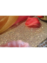 GOLD SHIMMER TABLE RUNNER 28CM X 3M