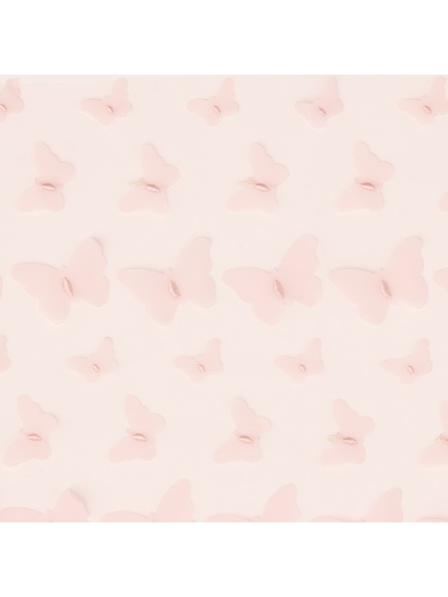 CHEMIN DE TABLE BRODE BUTTERFLY ROSE 25CM X 3M