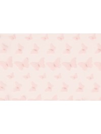 TISCHLÄUFER BESTICKT BUTTERFLY ROSA 25CM X 3M