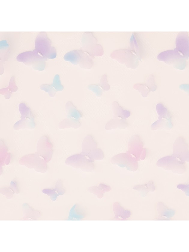 CHEMIN DE TABLE BRODE BUTTERFLY PARME 25CM X 3M