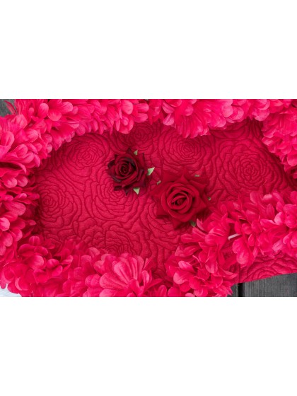 TISCHLÄUFER JACQUARD GARDEN ROSA 28CM X 3M