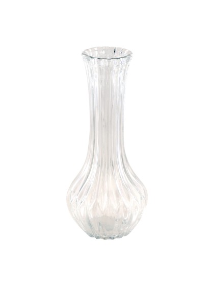 VASE VICTORIA VERRE TRANSPARENT DIA 10CM X 22.5CM