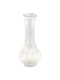 VASE VICTORIA GLAS TRANSPARENT DIA 10CM X 22.5CM