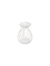 MINI VASE COROLLE GLAS TRANSPARENT DIA 7CM X 9CM