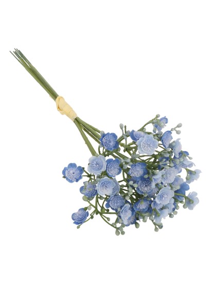 BUNCH 6 BLUE GYPSOPHILA DIA 12CM X 24CM
