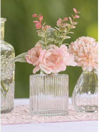 VASE GLAS HELIOS TRANSPARENT 7CM X 4.5CM X 8CM