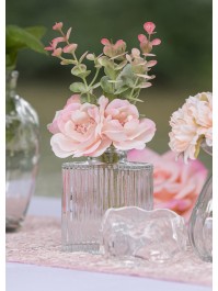 VASE GLAS HELIOS TRANSPARENT 7CM X 4.5CM X 8CM