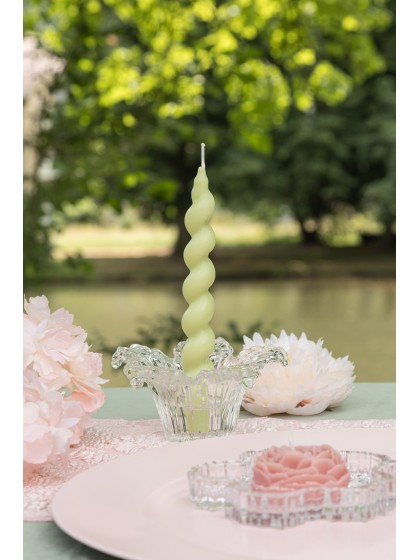 KERZENHALTER GLAS SEEROSE TRANSPARENT DIA 12.5CM X 6CM