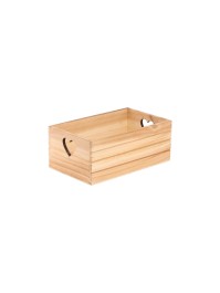 SET 3 CAGETTES BOIS COEUR 35X25X14CM/ 30X20X12.5CM/25X15X10CM