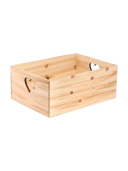 SET 3 WOODEN CRATES 35X25X14CM/ 30X20X12.5CM/25X15X10CM