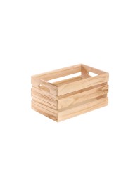 SET 3 CAGETTES BOIS NATUREL 36X26X18CM/ 31X21X16CM/ 26X16X14CM