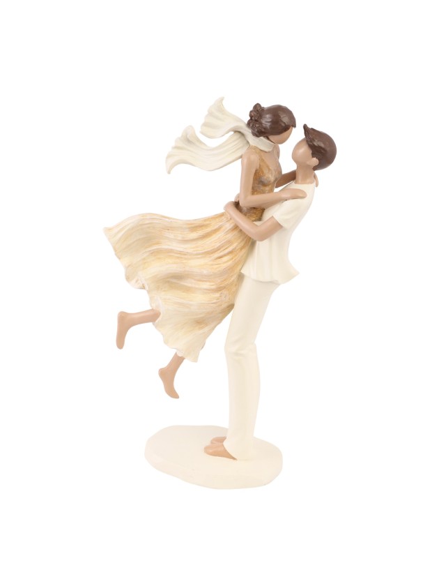 LOVE IN THE AIR STANDING COUPLE 16.5CM X 8CM X 27.5CM