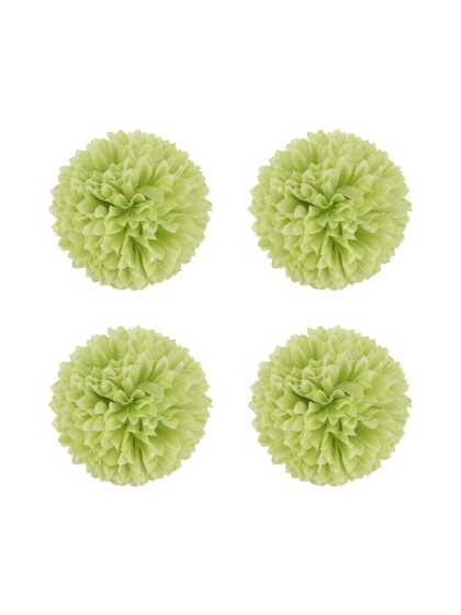 4 DAHLIAS VERT NENUPHAR DIA 8.5CM X 5CM