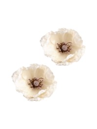 SET 4 ANEMONE WEISS DIA 9CM X 5.5CM