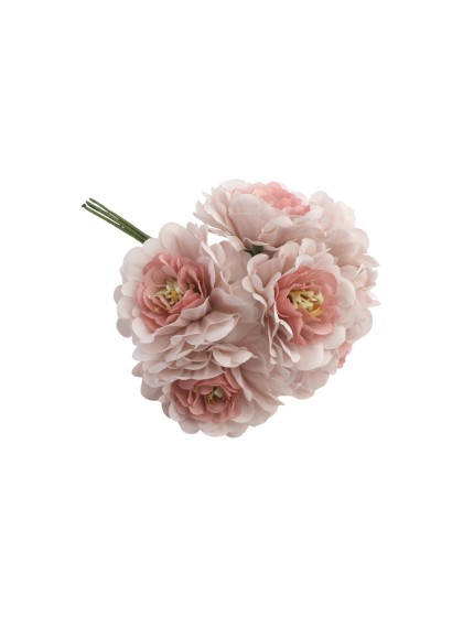 MINI BLUSH PINK CAMELLIA BUNCH 11CM X 8CM X 13CM