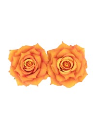 SET 2 ROSA ORENGELS DIA 9CM X 5.5CM