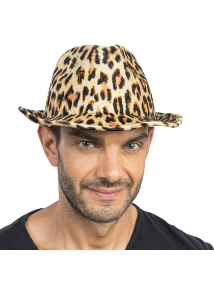 LEOPARD HAT ONE SIZE