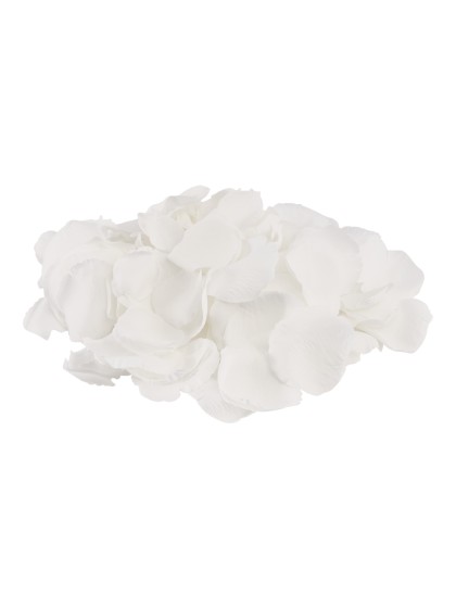 BAG OF 250 3D WHITE ROSE PETALS AROUND 4CM X 4CM