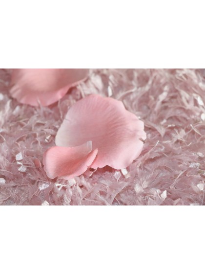 BEUTEL 250 ROSA BLÜTEN 3D ROSA CA. 4CM X 4CM